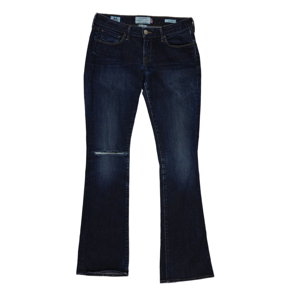 Lucky Brand Jeans Women's Size 2/26 Blue Bootcut White Oak Cone Denim USA